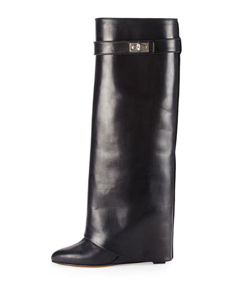 fold-over boots like givenchy|givenchy snakeskin boots.